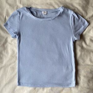 Garage Light Blue Ribbed Tee